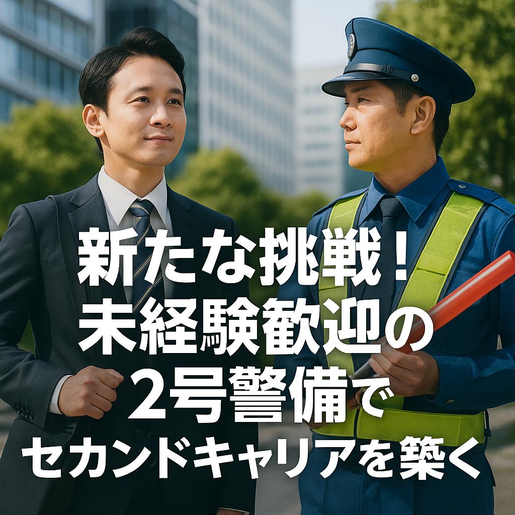 新たな挑戦！未経験歓迎の２号警備でセカンドキャリアを築く